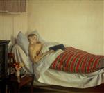 Michael Peter Ancher - Bilder Gemälde - Ein krankes junges Mädchen