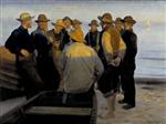 Michael Peter Ancher - Bilder Gemälde - Fischer am Strand