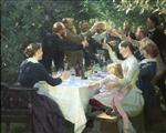 Michael Peter Ancher - Bilder Gemälde - Hip, Hip, Hurra – Künstlerfest in Skagen