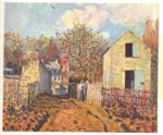 Alfred Sisley - Bilder Gemälde - Dorf von Voisins