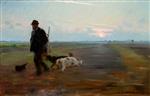 Michael Peter Ancher  - Bilder Gemälde - Rückkehr von der Jagd