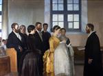 Michael Peter Ancher  - Bilder Gemälde - Taufe