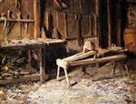 Albert Anker  - paintings - Bauernwerkstatt