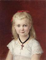 Albert Anker - Bilder Gemälde - Bildnis Emilie Weiss