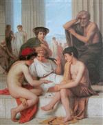 Albert Anker  - paintings - Das Knöchelspiel