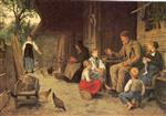 Albert Anker  - paintings - Der Grossvater erzählt eine Geschichte