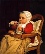 Albert Anker  - paintings - Der kleine Musikant