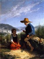 Albert Anker  - paintings - Der Pfeifenschnitzer