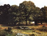 Alfred Sisley - Bilder Gemälde - Kastanienallee in der Celle Saint Claude