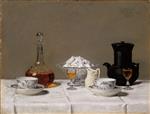 Albert Anker  - Bilder Gemälde - Stillleben mit Kaffee für Zwei