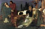 Arnold Böcklin - Bilder Gemälde - Beweinung unter dem Kreuz