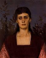 Arnold Böcklin - Bilder Gemälde - Bildnis der Clara Bruckmann-Böcklin