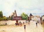 Alfred Sisley  - Bilder Gemälde - Moret am Loing im Regen