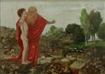 Arnold Böcklin - Bilder Gemälde - Gottvater zeigt Adam das Paradies