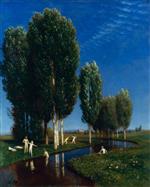 Arnold Böcklin  - Bilder Gemälde - Sommertag