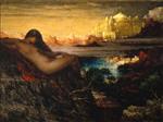 Arnold Böcklin  - Bilder Gemälde - The Genius of the Canyon