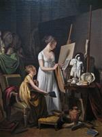 Louis Leopold Boilly - Bilder Gemälde - A Painter's Studio