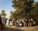Louis Leopold Boilly - Bilder Gemälde - Politicians in the Tuileries Gardens