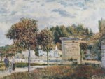 Alfred Sisley  - Bilder Gemälde - Schwemme von Marly