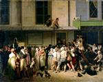 Louis Leopold Boilly  - Bilder Gemälde - The Entrance to the Theatre de l'Ambigu-Comique before a Free Performance