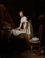 Bild:Young Woman Ironing