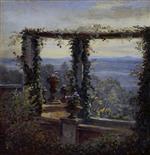 Carl Gustav Carus - Bilder Gemälde - Ausblick in Hosterwitz