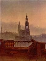 Carl Gustav Carus - Bilder Gemälde - Blick auf Dresden