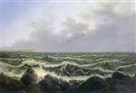 Carl Gustav Carus  - paintings - Brandung bei Rügen