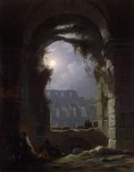 Carl Gustav Carus - Bilder Gemälde - Das Kolosseum bei Mondschein