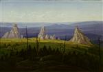 Carl Gustav Carus - Bilder Gemälde - Die Dreisteine im Riesengebirge