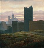 Carl Gustav Carus  - paintings - Die Kaiserburg in Eger