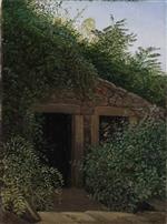 Carl Gustav Carus  - paintings - Ein überwucherter Stolleneingang