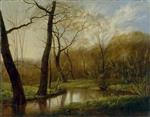 Carl Gustav Carus  - paintings - Frühlingslandschaft im Rosenthal bei Leipzig