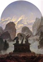 Carl Gustav Carus - Bilder Gemälde - Goethe Monument