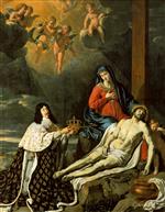 Philippe de Champaigne - Bilder Gemälde - Ludwig XIII. stellt sein Königtum unter den Schutz der Madonna