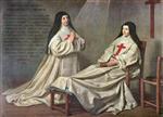 Philippe de Champaigne  - Bilder Gemälde - Portrait of Mother Catherine-Agnes Arnauld and Sister Catherine of St. Suzanne Champaigne