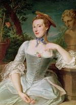 Francois Hubert Drouais - Bilder Gemälde - Madame de Pompadour