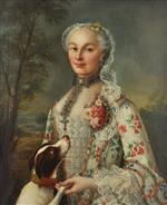 Bild:Portrait of a lady with her dog