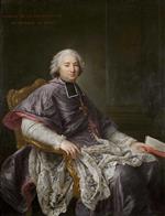 Francois Hubert Drouais - Bilder Gemälde - Portrait of Cardinal de la Rochefoucauld