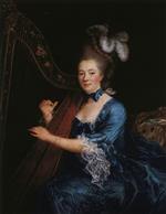 Francois Hubert Drouais - Bilder Gemälde - Portrait of Geneviève Rinteau de Verrières