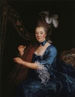 Francois Hubert Drouais - Bilder Gemälde - Portrait of Geneviève Rinteau de Verrières