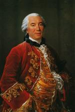 Francois Hubert Drouais - Bilder Gemälde - Portrait of Georges-Louis Leclerc