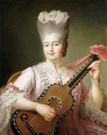 Francois Hubert Drouais - Bilder Gemälde - Portrait of Marie-Clothilde of France 