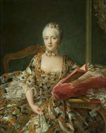 Francois Hubert Drouais - Bilder Gemälde - Portrait of the Marquise d'Aguirandes