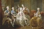 Francois Hubert Drouais - Bilder Gemälde - The Family of the Duke of Penthièvre