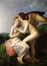 François Pascal Simon Gérard - Peintures - Cupid and Psyche