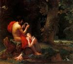 François Pascal Simon Gérard - Peintures - Daphnis and Chloe