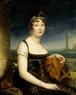 Francois Pascal Simon Gerard  - Bilder Gemälde - Portrait of Caroline Bonaparte, Queen of Naples