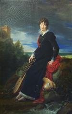 Francois Pascal Simon Gerard  - Bilder Gemälde - Portrait of Catherine Starzenska