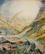 John Atkinson Grimshaw - Bilder Gemälde - A Mountain Road